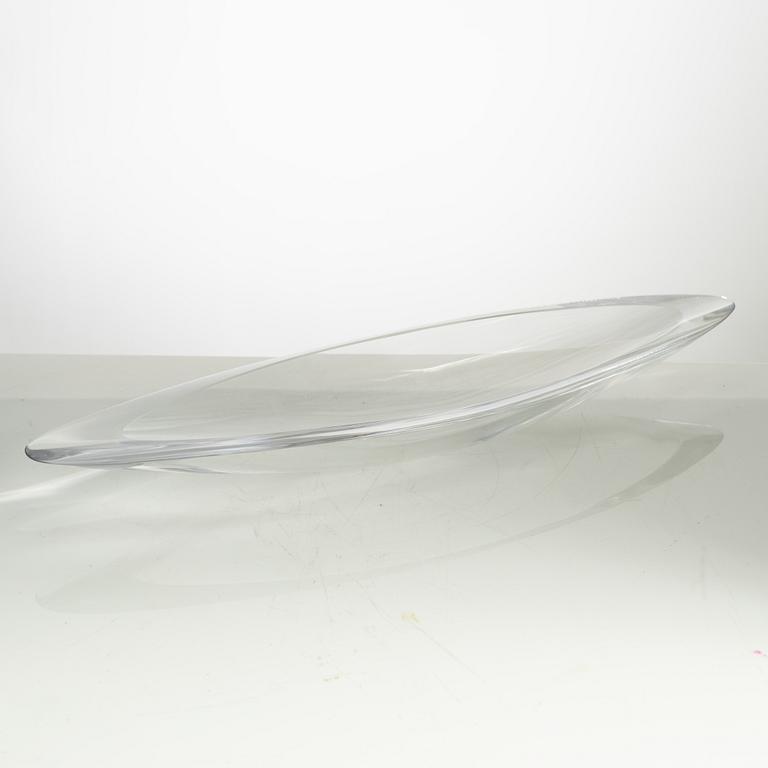 Aimo Okkolin, a glass dish, Riihimäen lasi Oy, Finland 1950s.