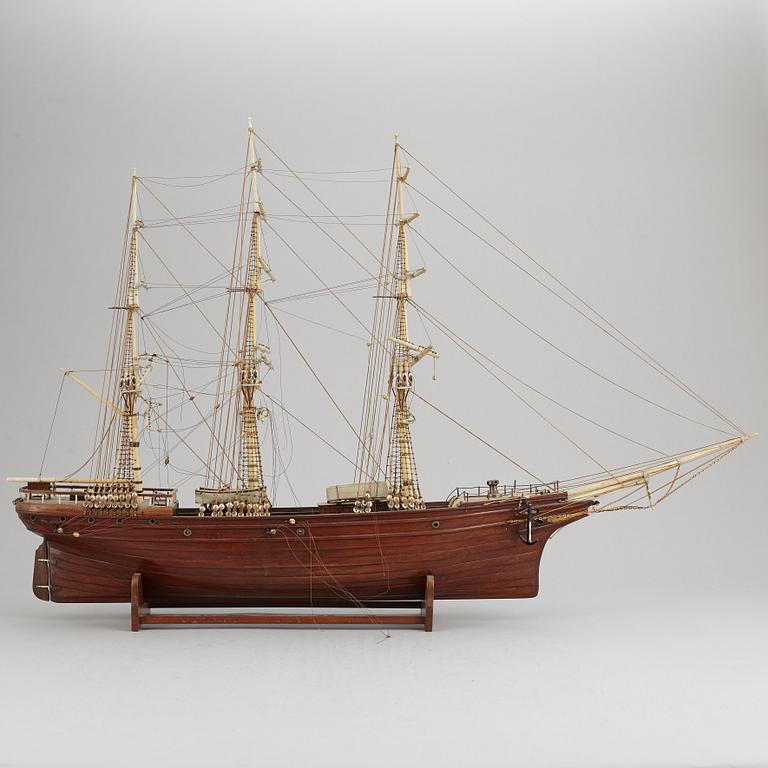 A late 1800's model ship.