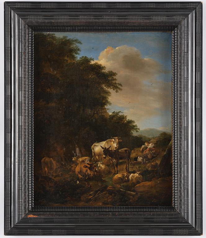 Nicolaes Berchem, Pastoral med herdinna och boskap.