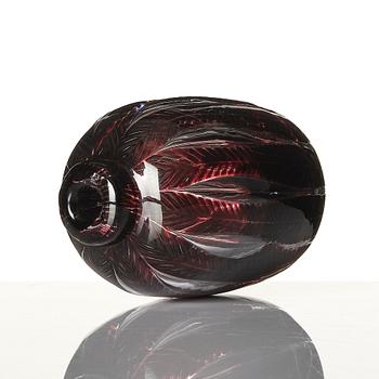 Edvin Öhrström, an 'ariel' glass vase, Orrefors, Sweden 1950.