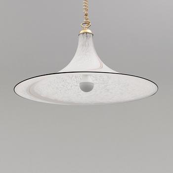 TAKLAMPA, Murano, 1900-talets andra hälft. Höjd ca 35 cm.