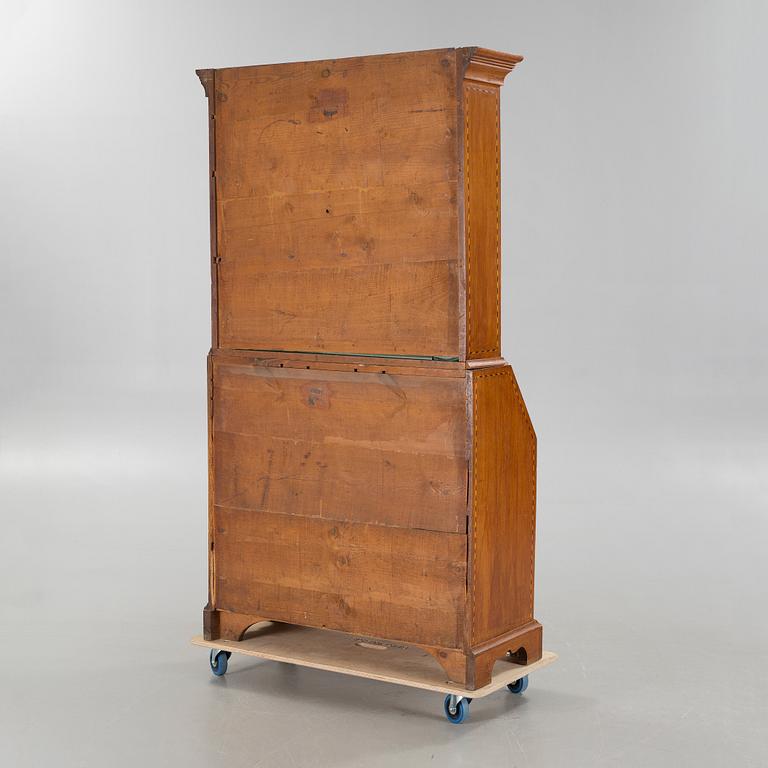 A writing cabinet, probably from Småland, first half of the 19th century.