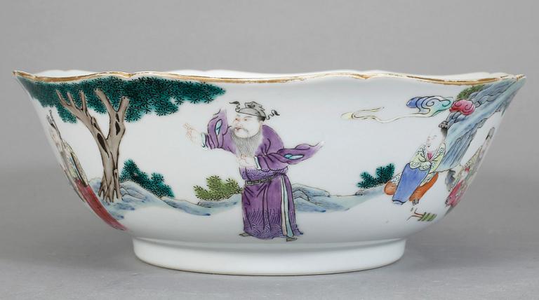 SKÅL, porslin, Kina, omkring 1900 med Daoguangs sigill.