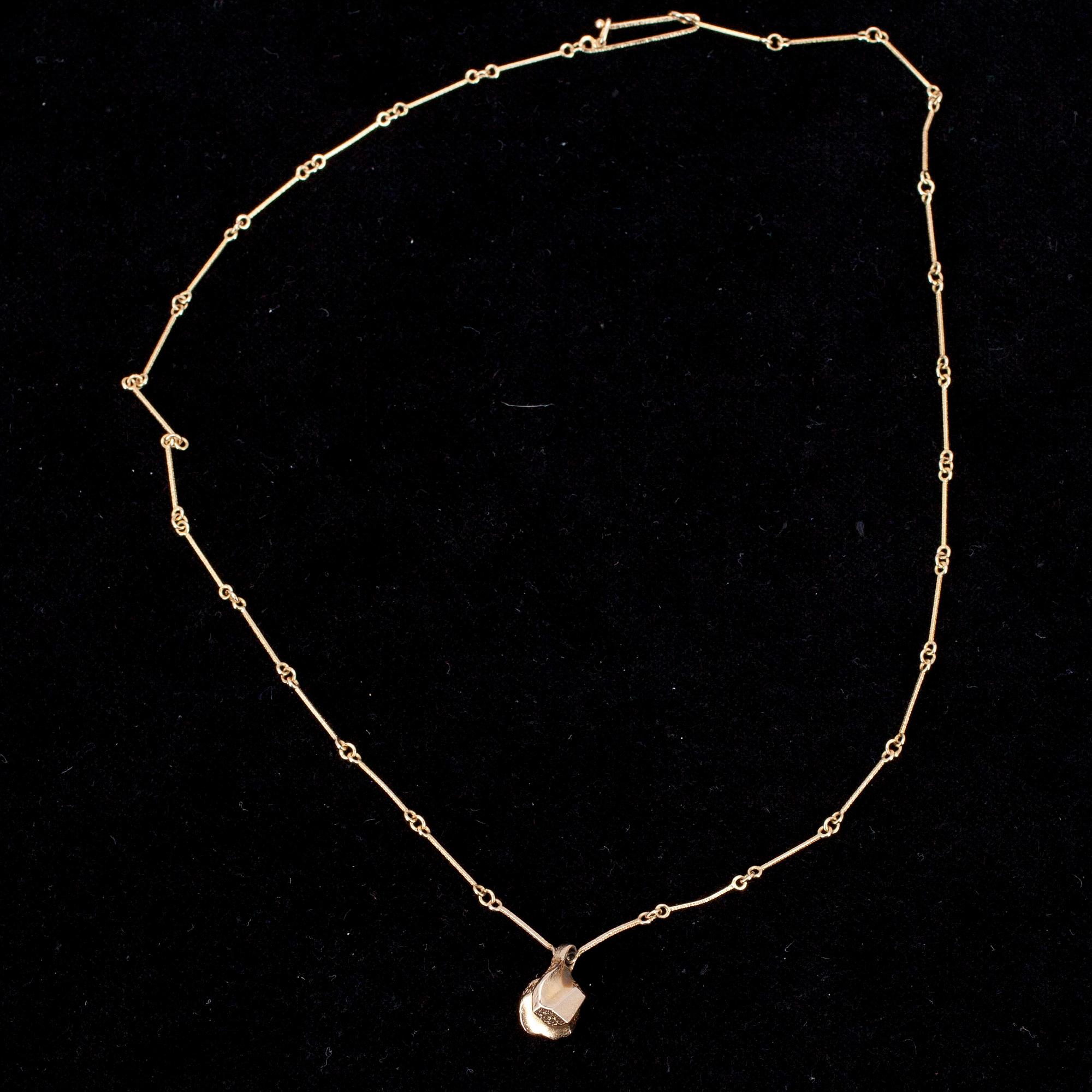 HÄNGSMYCKE, guld 14K, Björn Weckström Lapponia 1982. Vikt. ca 5,9 g.