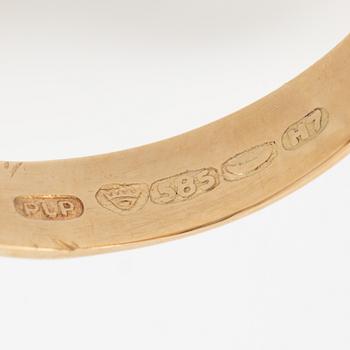 Ring, 14K gold, smoky quartz. Alppikulta Oy, Helsinki 1961.