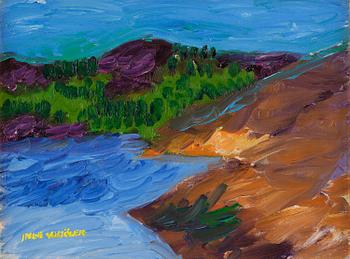 788. Inge Schiöler, Sea and cliffs.