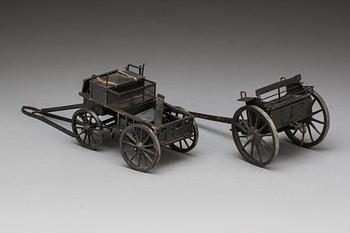 MILITÄRA VAGNAR, 2 st, 1900-talets början.