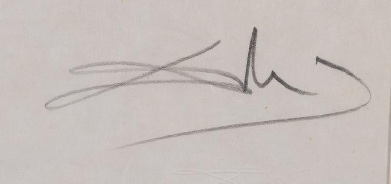 Salvador Dalí, "Homme baisant la Chaussure", from "Venus in Furs".