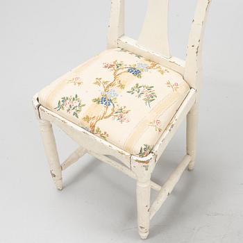 Three painted chairs, 18th/19th Century.