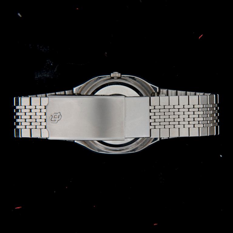 ARMBANDSUR, herr, Citizen Crystron. Stålarmband, original etui. 1900-talets senare hälft.