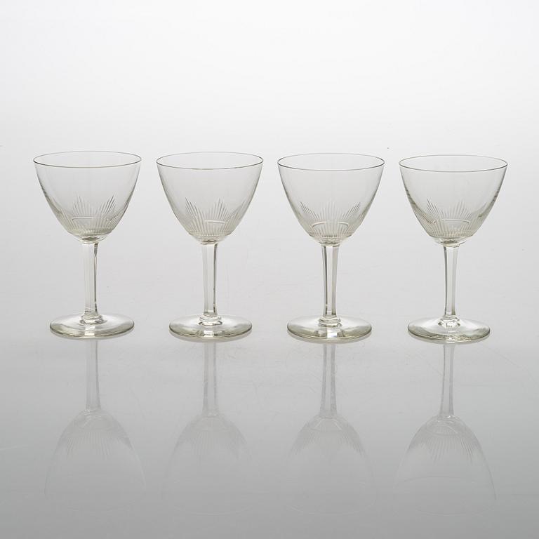 A 1940's  30-piece glassware, 'Marjatta' for Iittala.