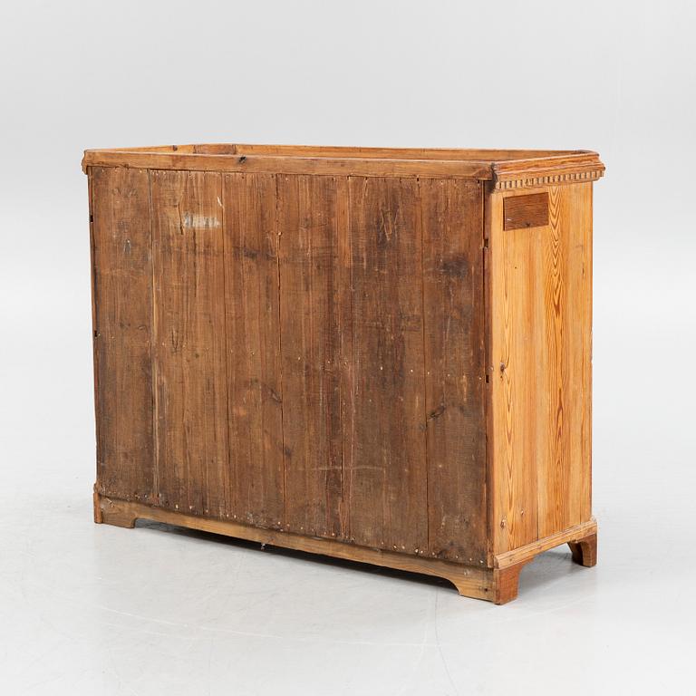 A Gustavian pinewood sideboard, around year 1800.