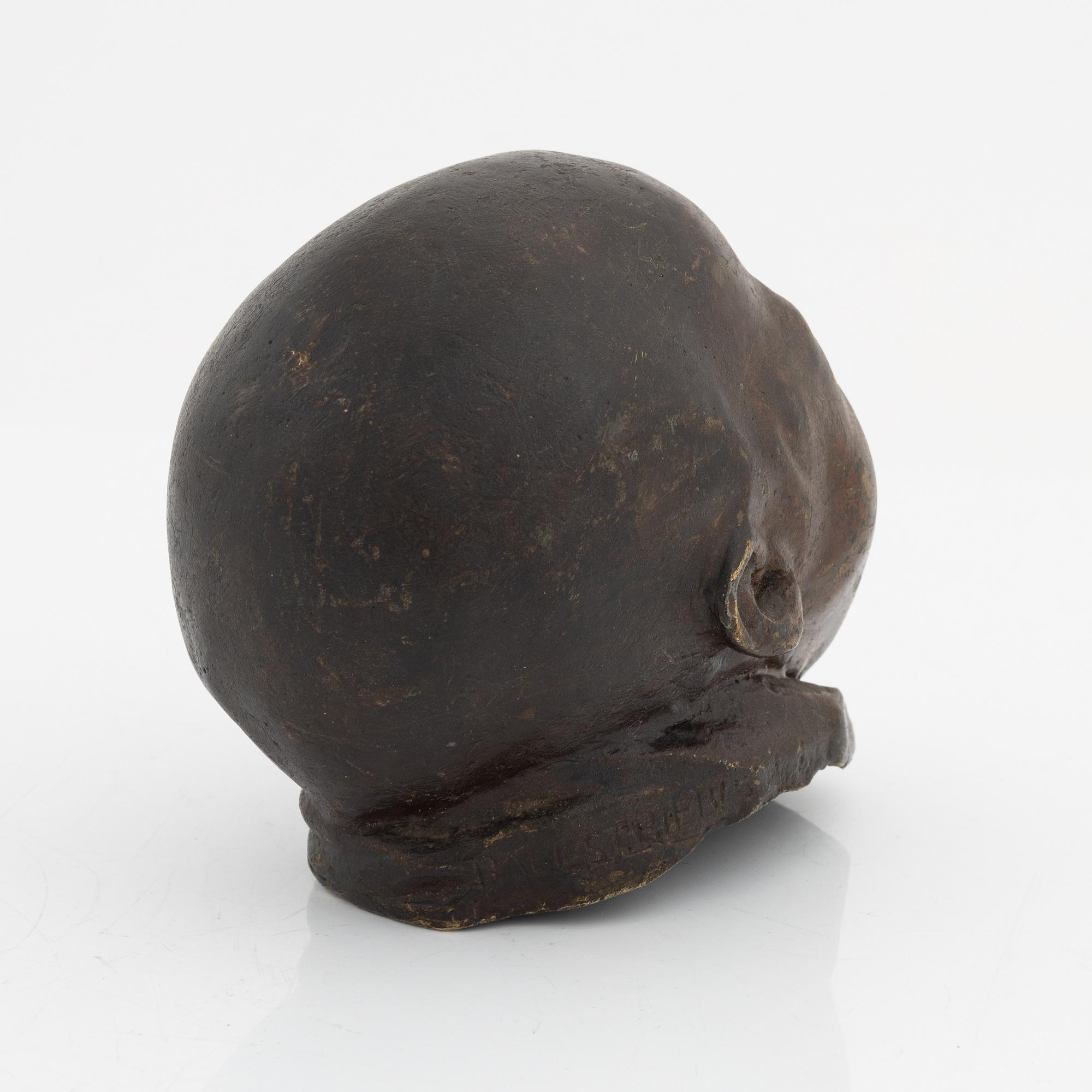 Bernardo Balestrieri, skulptur, patinerad brons, signerad.