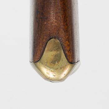 A Swedish percussion rifle 1845-54 pattern with bayonet.
