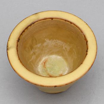 SKÅL, stengods, Farsta, Wilhelm Kåge, Gustavsberg, signerad undertill.