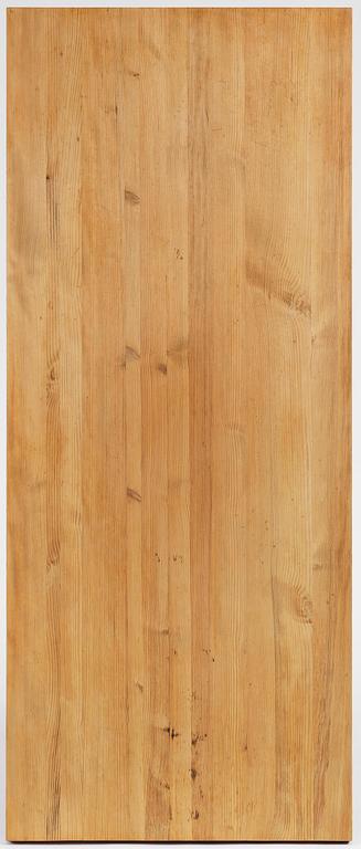 Axel Einar Hjorth, a stained pine "Lovö" dining table, Nordiska Kompaniet, 1930s.