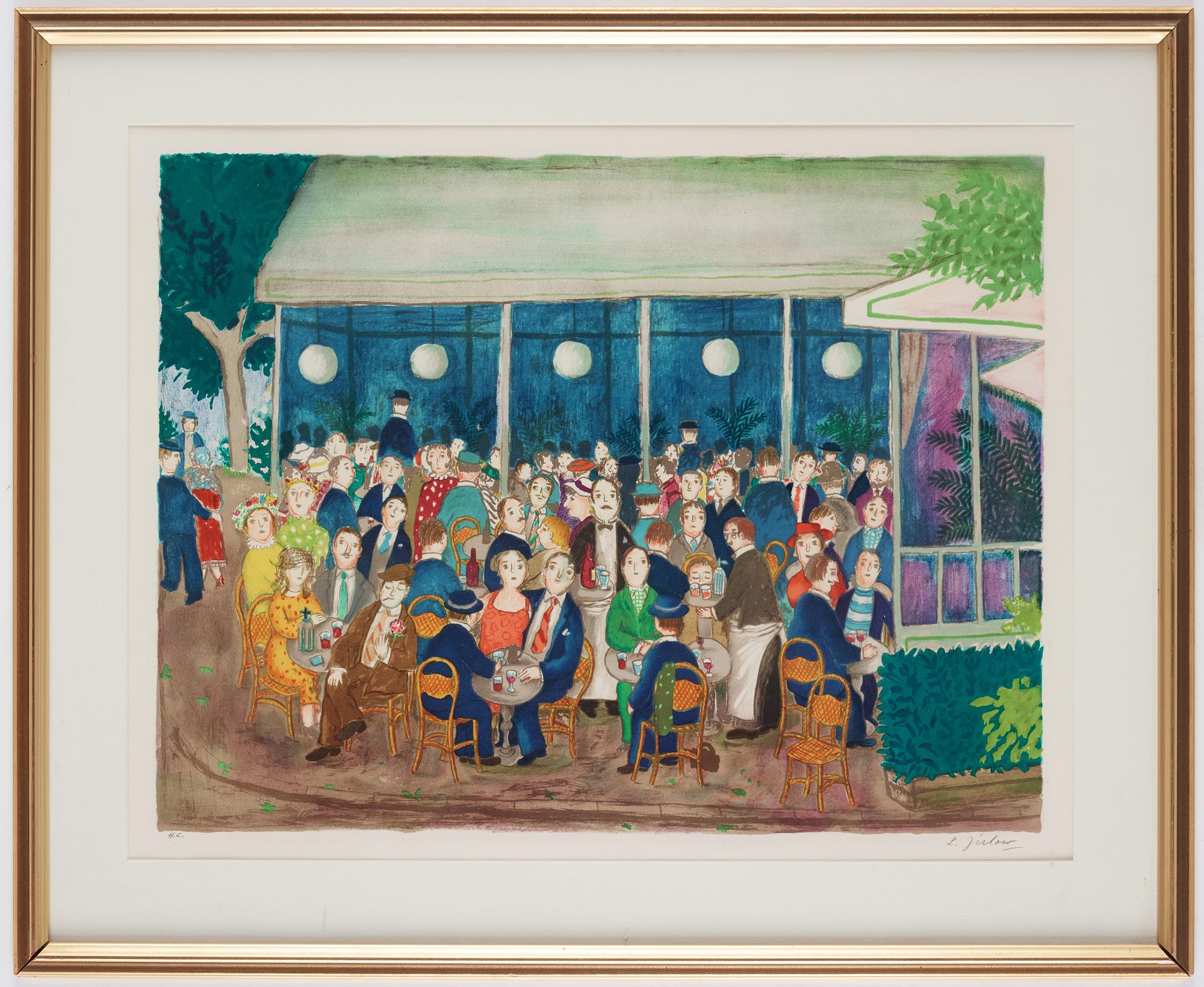 Lennart Jirlow, "En kväll på cafét".