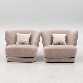 A pair of easy chairs, Casamilano, Italy, Contemporary.