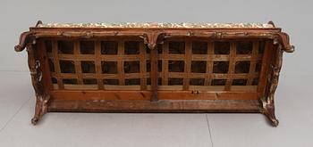TRÅGSOFFA, rokoko, 1700-tal.