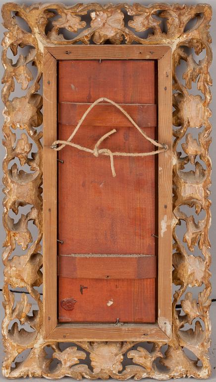 OKÄND KONSTNÄR, oljor på pannå, ett par, sign L Ferstel. Omkring 1800/1900.