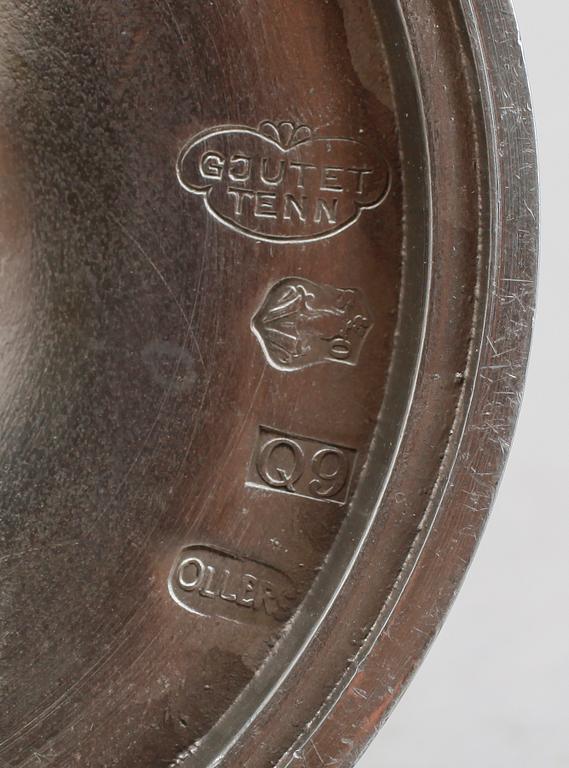 LJUSSTAKAR, 1 par, tenn, Edvin Ollers, 1966.