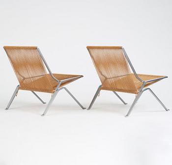 Poul Kjaerholm, fåtöljer ett par, "PK 25", The Element Chair, E Kold Christensen, Danmark ca 1962.