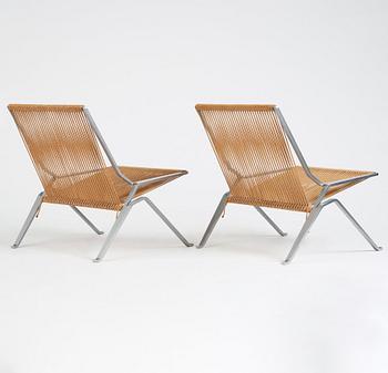 Poul Kjaerholm, a pair of 'PK 25' easy chairs, 'The Element Chair', edition E Kold Christensen, Denmark ca 1962.