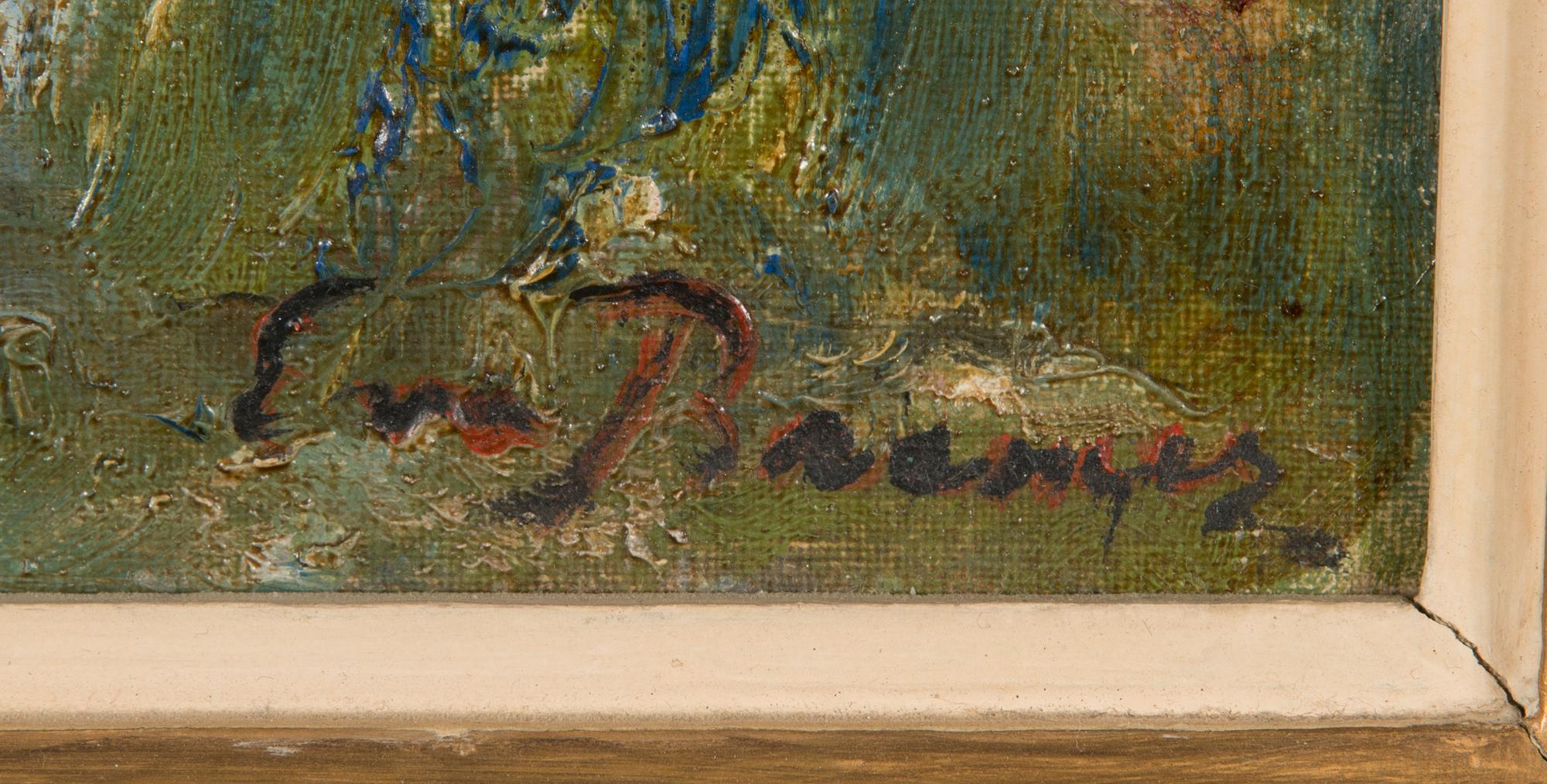 Eva Bremer-Myntti, olja på pannå, signerad.