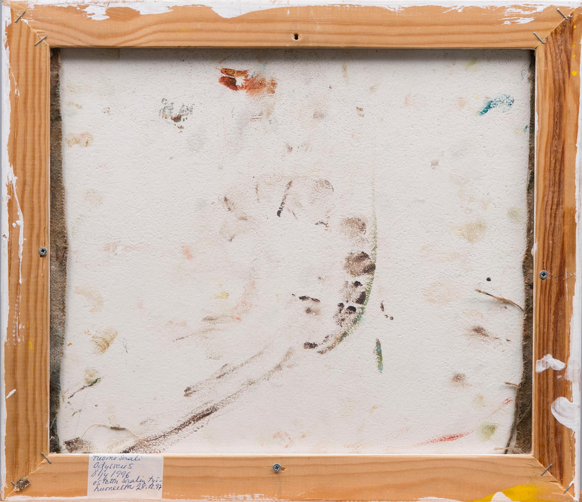 TUOMO SAALI, olja på duk, uppfodrad på skiva, signerad och daterad -96.