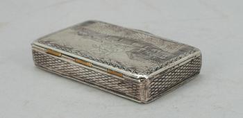 DOSA, silver, Moskva, 1800-talets slut. Vikt 106,5 g.