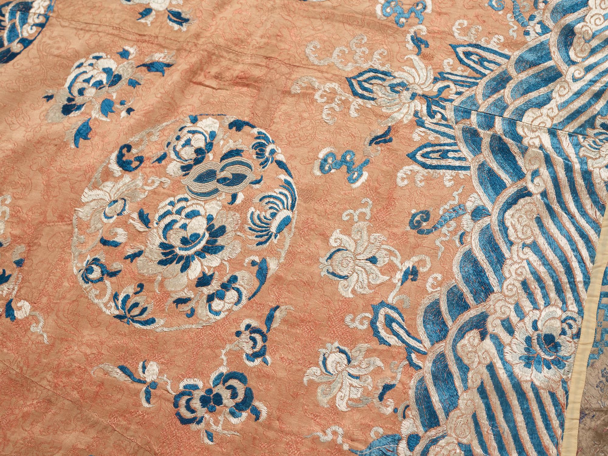 Broderi, siden. Qingdynastin, 1800-tal.