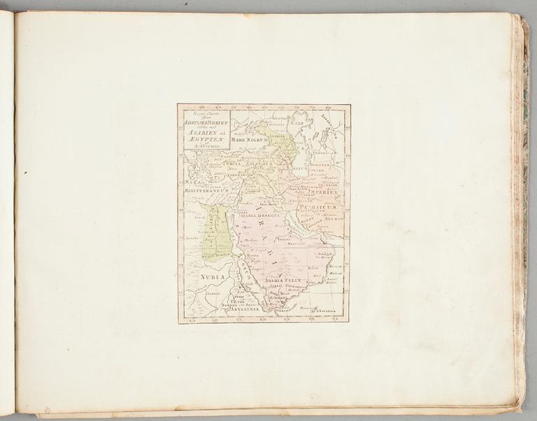 KARTOR, 26 st, kolorerade i mapp, 1815, "Atlas Juvenilis".