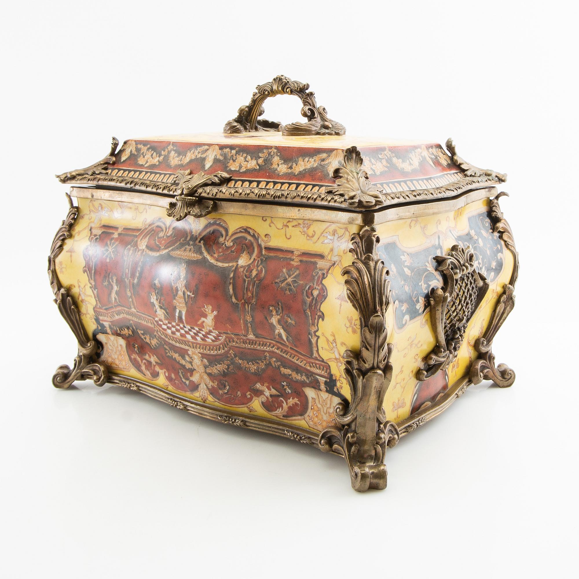 Teapot with lid China 20th century porcelain.