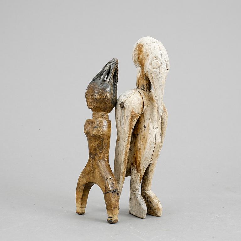STATYETTER, 2 st, Afrika, 1900-tal.