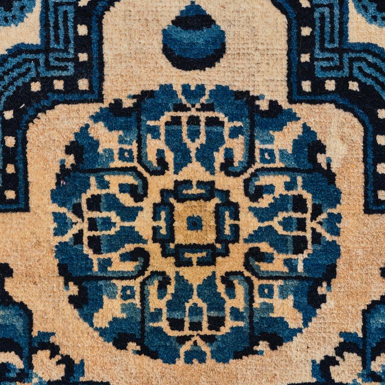 A Chinese Throne Rug, Beijing, 19th century, Qing dynasty.