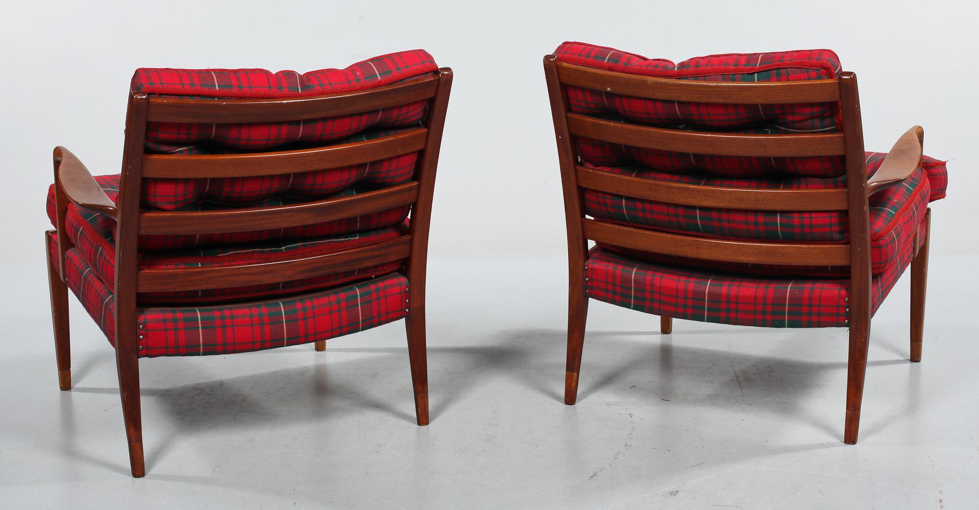 FÅTÖLJER, ett par, Arne Norell, 1960/1970-tal.