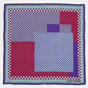 Louis Vuitton, a silk scarf.