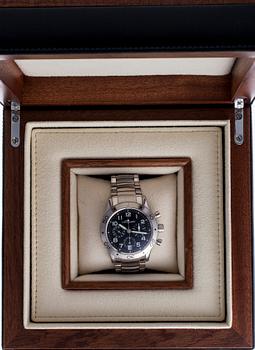 ARMBANDSUR, Breguet Type XX Transatlantique, chronograph, stål. Original box, garantikort, manual. 2008.