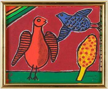 BEVERLOO CORNEILLE, serigrafi på duk, signerad och daterad 2002, numr 68/75.