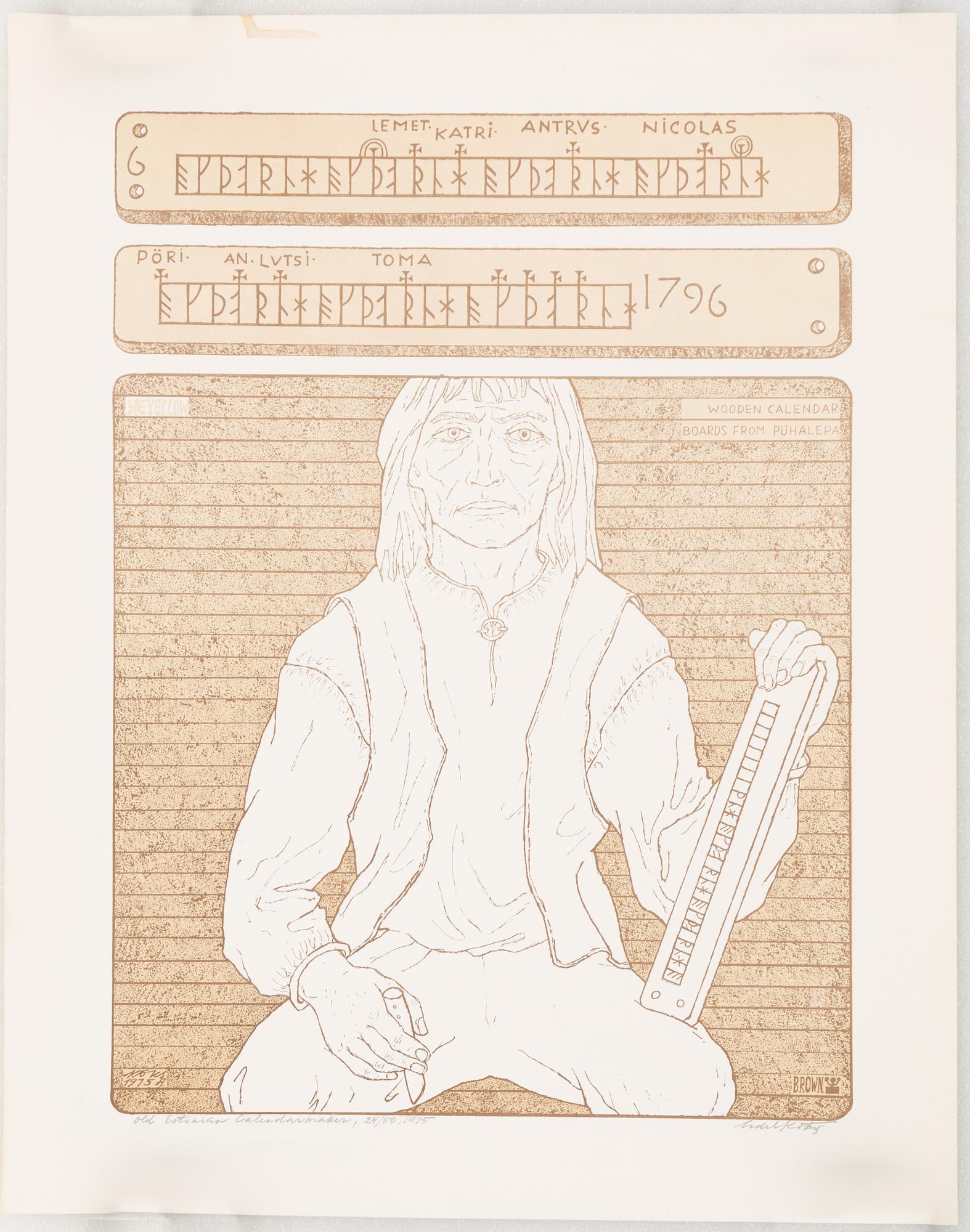 Endel Kõks, "Old Estonian calendarmaker".