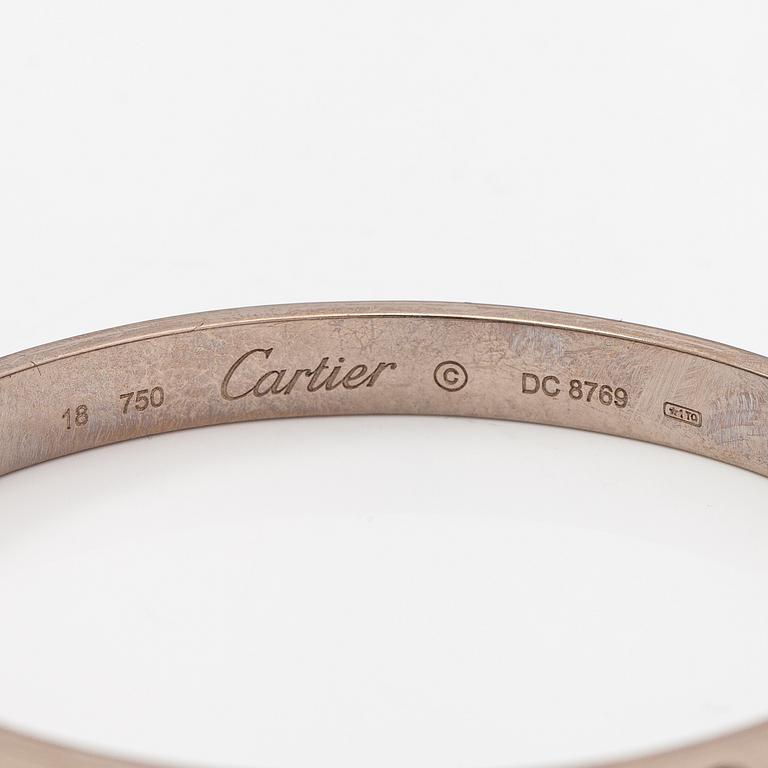 Cartier, Armband "Love", 18K vitguld. Märkt Cartier DC8769.