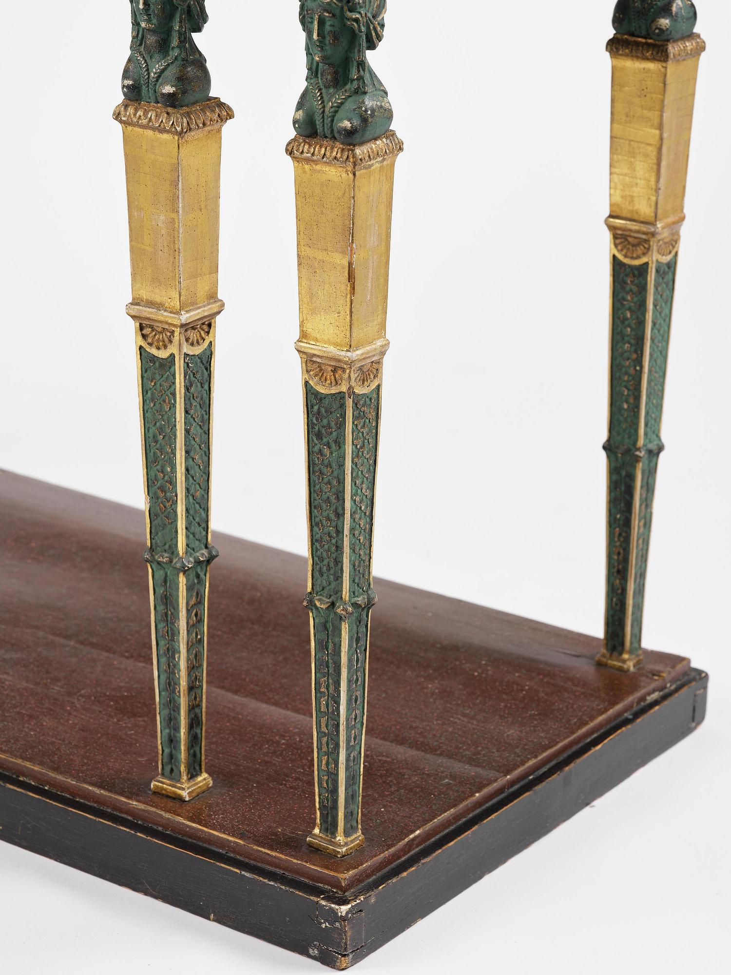 Konsolbord, Stockholmsarbete, omkring år 1800, Sengustavianskt.