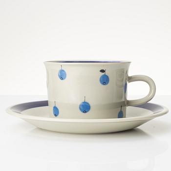 Marianne Westman, teservis, 12 st, ”Blåbär”, Rörstrand.