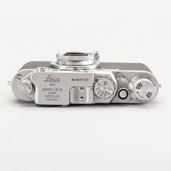 Leica IIf camera no 808727 and lens.