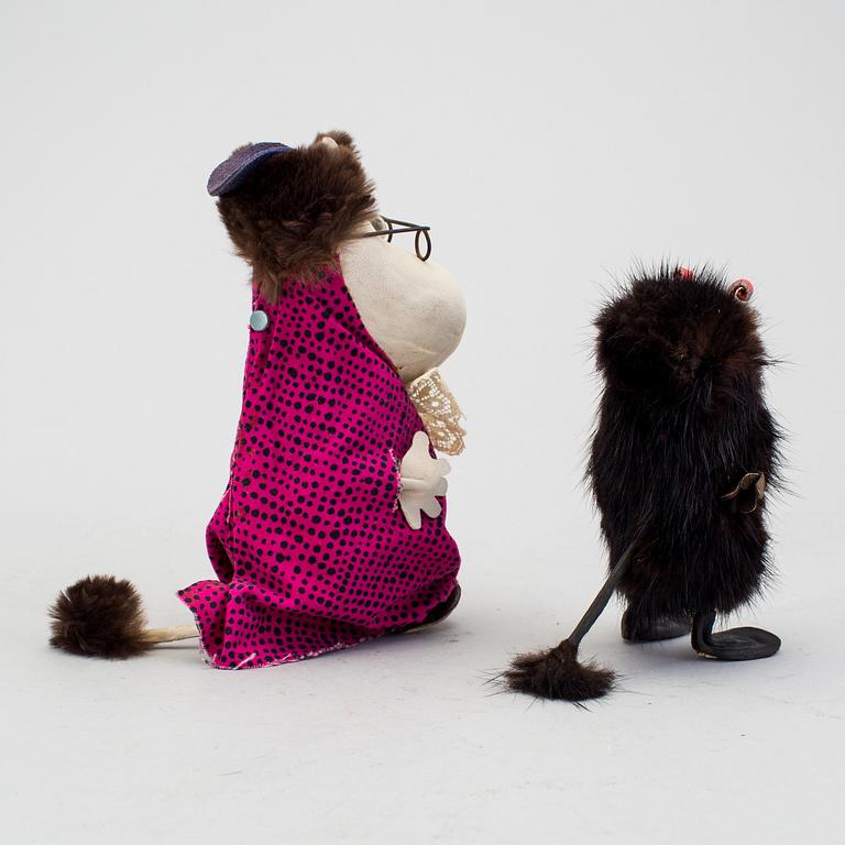 2 Moomin charachters from "Stinky" & "Hemulen" Atelier Fauni, 1950/60s.