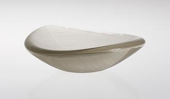 A Tapio Wirkkala glass dish, Iittala, Finland 1958, model 3337.