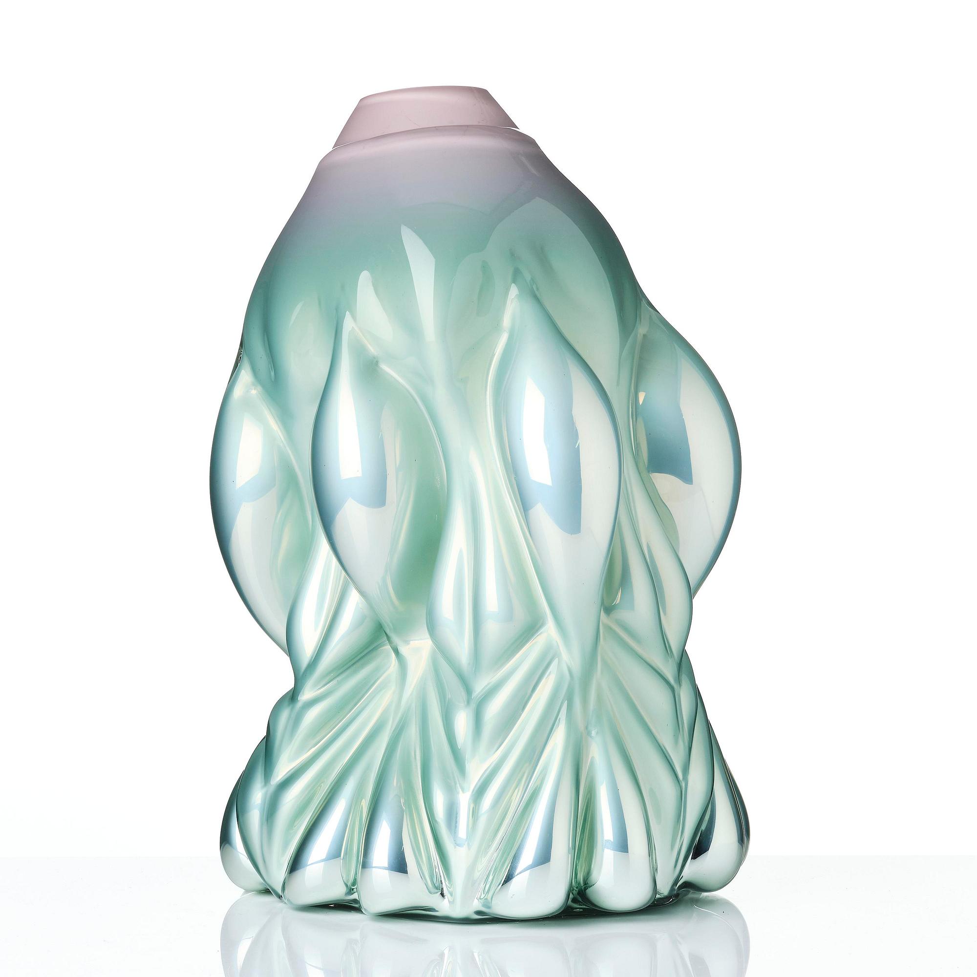 Hanna Hansdotter, "Dripping Print", skulptur, glas, The Glass Factory, Boda Glasbruk, 2019, AP 1.