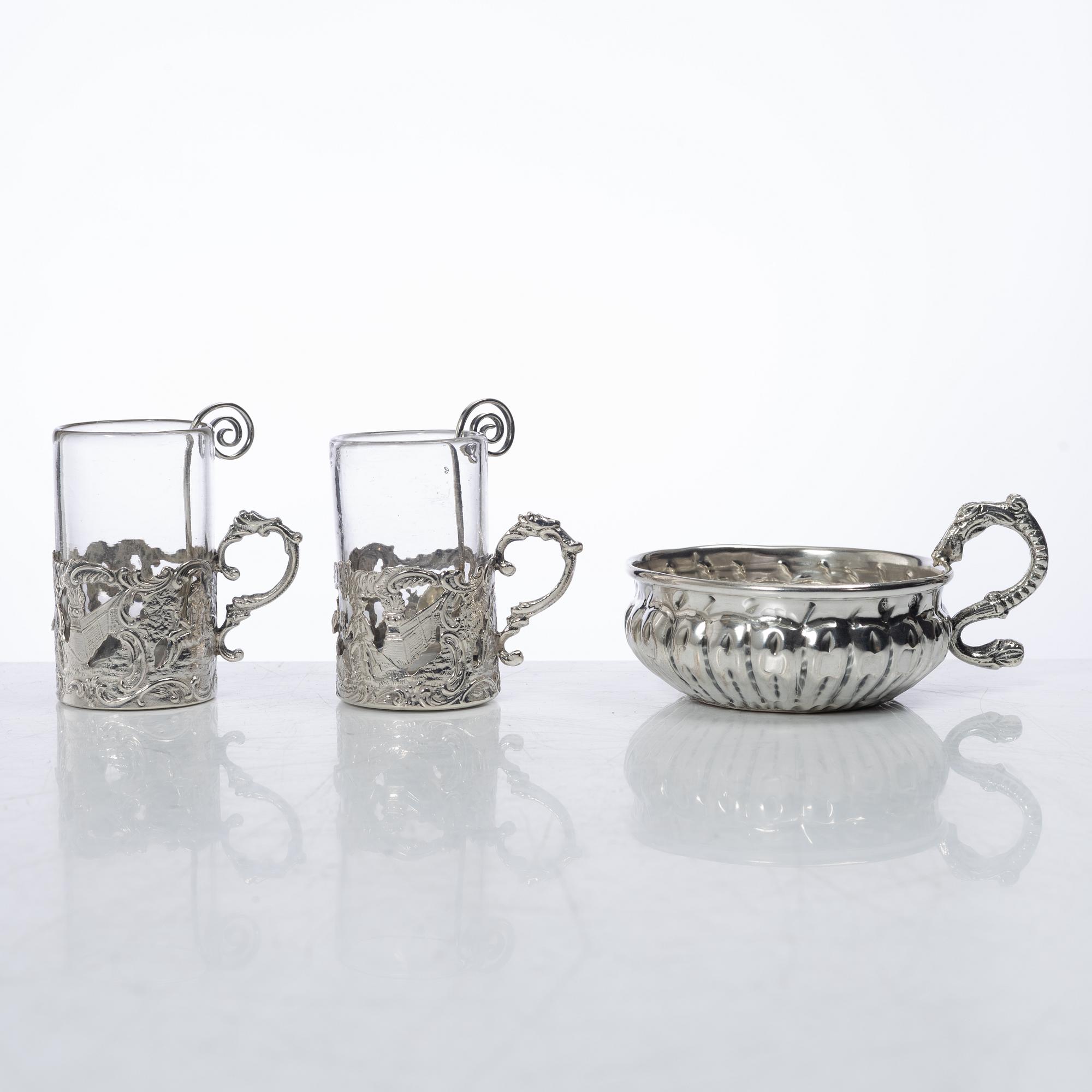 Silver, 11 pieces, including AJ Lignell, Sundsvall, active 1806-1824.