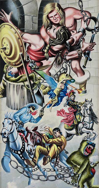 Erró (Gudmundur Gudmundsson), "Organe et Philippe V".