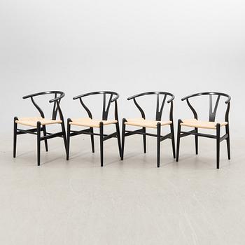 Hans J. Wegner, stolar, 8 st., "Y-stolen", modell CH-24, Carl Hansen & Søn, Danmark.